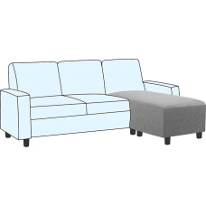 Osmanų Slipcovers stačiakampio formos kojų atrama Footstool Stretch Fabric Storage Osmanų dangteliai High Spandex skalbimo mašina Osmanų XXL Dove