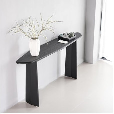 ZIGTUEI Schmal Konsolentisch, Moderner Eingangstisch, Einfacher Wohnzimmer-Sofatisch, Wohnzimmer-Aufbewahrungstisch, für Wohnzimmer, Hallyway, Eingang(140x80cm/55.1x31.5in)