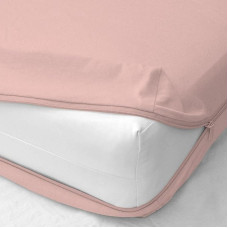 Futon Covers Full Size Futon Slipcovers 100% Egyptian Cotton Folding Sofa Cover Without Armrests Futon Mattress Cover for Futon Sofa Bed Zipper Blush
