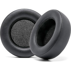 WC Upgraded Replacement Ear Pads for Corsair Virtuoso Gaming Headset Made by Wicked Cushions | Improved Durability, Thickness, Softer Leather and Sound Insulation | Black