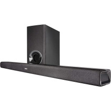 Denon DHT-S316 Soundbar and Wireless Subwoofer for Surround Sound, Bluetooth Soundbar with Dolby Digital, DTS Decoding, Dialogue Amplifier, HDMI ARC, Wall Mounted, Music Streaming