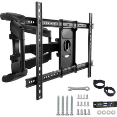 Leyf Tilting and Swivelling TV Wall Mount for Curved Flat TVs and Monitors VESA 400 x 600 Max (32-75 Inch) - 50 kg Max - TV Mount, Tilt, Swivel