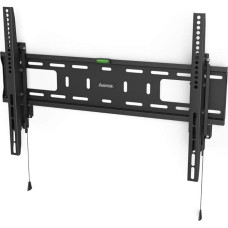 Hama TV Wall Mount Flat Fixed (TV Mount for Large TVs 37-80 Inches, TV Mount with Anti-Theft Protection, Ideal for Commercial Areas, Max. 50 kg, Distance from Wall 6.7 cm, VESA up to 600 x 400)