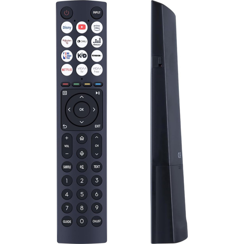 GOUYESHO ERF3D86H Voice Remote Control Replacement for Hisense QLED Smart TV 48A85H 55A85H 55A8FH 55U7HQ 55U8HQ 55U78HQ 55U79HQ 65A9H 65A85H 65U7HQ 65U8HQ 75U8HQ Voice remote control