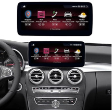 Android 12 Car Radio 12.3 Inch Touchscreen for 2015-2018 Mercedes Benz A/C/V Class W176 CLA GLA GLC X156 with NTG 5.0, Multimedia Car Radio Supports Apple Carplay, Android Car, Mirror Link, 6G + 128G