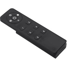 WIPO LED Remote Control CC-2 with 6 Channel Selection Buttons with Dimming Function, for Controlling DualColor LED Lights 3000 K Warm White and 4000 K Neutral White, Plastic Black