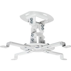 VIVO Universal Adjustable Ceiling Mount for Projector Theatre White