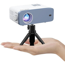 Mini Projector, VOPLLS 12000L Projector Full HD 1080P Supported, Portable Video Projector with 50% Zoom, Home Cinema Projector for Mobile Phone, Tablet/Laptop/PC/TV Box, HDMI, USB, AV