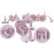 IBILI Alphabet CORTAPASTAS Con EXPULSOR ALFABETO, Stainless Steel, rosa, 30 x 14 x 6 cm, 26-Einheiten