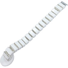 130 x 6.8 x 3.5 cm Cable Management Spine Flexible Cable Organizer Cable Cover Protector for Under Desk Cable Management in White Square