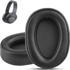 Krone Kalpasmos Earpads for Sony WH-H900N Compatible with Sony MDR-100ABN Headphones Over Ear Pads Soft Memory Foam Protein Leather Replacement Ear Pads Sony Headset Repair Part Black