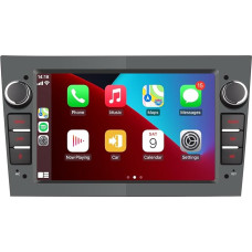 Car Radio Compatible with Wireless Carplay/Android Car for Opel Antara Zafira Corsa Vivaro Combo with High Output IPS Touch Screen/Bluetooth/FM/AM/USB Grey Colour