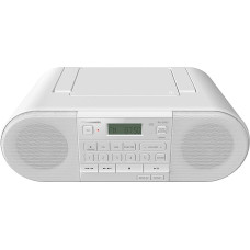 Panasonic RX-D552 HiFi Sound System with DAB, DAB+ & FM, Portable Speaker, CD Player, Playback with USB, Bluetooth, 20 W - White