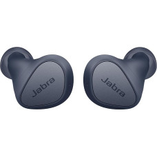 Jabra Elite 3 True Wireless Earbuds, Noise Isolating In-Ear Bluetooth Headphones with 4 Built-In Microphones for Clear Calls, Powerful Bass, Customisable Sound and Mono Mode, Navy Blue