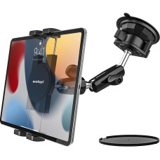 woleyi Strong Suction Cup Tablet Holder Car Front, Truck/Car Dashboard Windscreen Tablet Holder, Heavy Duty Car Mount for iPad, Galaxy Tab, Lenovo, 4-12.9 Inch Mobile Phones & Tablets