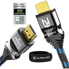 Ultra HDTV 8 K HDMI Cable - 48 Gbps, 4 K @ 120 Hz / 8 K @ 60 Hz, Dynamic HDR-10+, eARC, Variable Refresh Rate (VRR), Dolby Vision