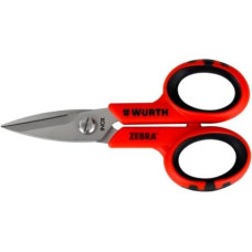 WURTH Professionelle Arbeitsschere, Elektrikerschere, Edelstahl, präziser Schnitt, Griff aus Glasfaser, hohe Flexibilität, Haltbarkeit und Festigkeit, L 140 mm