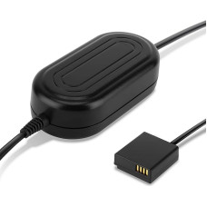 subtel Quality Power Supply Compatible with Leica D-Lux Compatible with Panasonic Lumix DMC-LX100, DMC-GX7 -GX80 DC-GX9 DMC-TZ80 DC-TZ90 -TZ91 Approx. 3 m DMW-AC8, DMW-DCC11 Power Adapter AC Adapter