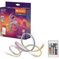 LEDVANCE SMART WIFI NEON FLEX MGC RGB RC Colorful LED Strip for Outdoor Use with WiFi Technology and Homogeneous Light Distribution; Dimmable; White; Silicone; 3m; Bulb Not Replaceable