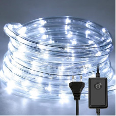 30 m LED Rope Light, 720 LEDs Rope Light, 8 Modes, Outdoor Fairy Lights, LED Tube with Timer for Indoor Outdoor Garden Party Christmas Decoration - Cool White