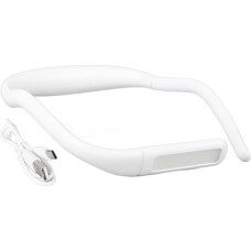 ViaGasaFamido Neck Light, LED Neck Reading Light, Adjustable Colour Temperature, Hands-Free Reading Lamp for Camping Repairs, Remote Controls (White)