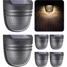 AYCLIF Saulės šviesos lauke, saulės paklotų žibintai su 2 režimais ir IP65 vandeniui, saulės šviesos sodo LED lauko šviesos sodo dekoratyvinis sienų montavimo apšvietimas tvorai, kiemui, garažui, verandai, keliui