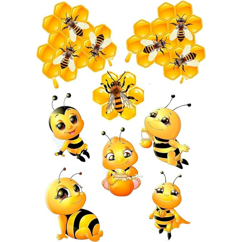 Bee Hönig Cake Topper Wafer Paper Premium