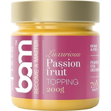 BAM Vaisių užpilas, vaisių uogienė pusryčiams, užpilas, puikiai tinka desertams, kepiniams namuose ir profesionalams (pasiflorų užpilas, 200 ml (70 % vaisių))