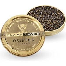 Caviar Giaveri Caviar Osietra Classic iš Rusijos eršketų iš Italijos Acipenser gueldenstaedtii Eršketų ikrai Italų veislės 30 g