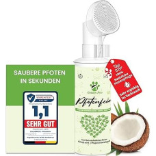 Test note very good - paw cleaner for dogs and cats - against dirt and dust, 100% natural paw foam cleans and nourishes - dog paw cleaner without water - dog accessories and dog care 200 ml