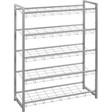HAKU Möbel 38728 Shoe Rack 80 x 30 x 106 cm Aluminium