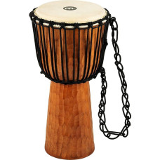 Meinl Percussion Rope Nile Djembe - Mittelgroße Handtrommel - Mit Ziegenfell - Durchmesser 10 Zoll - Mahagoni, Natur (HDJ4-M)