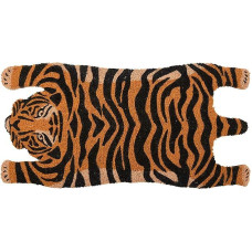 Esschert Design RB200 Tiger Coconut Doormat, Orange/Black