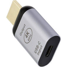 DIFCUL USB C ir HD-MI adapteris - 4K @ 60Hz USB tipo C moteriškos lyties ir HD-MI vyriškos lyties adapteris, skirtas tik vaizdo įrašų perdavimui, skirtas planšetiniams kompiuteriams, telefonams ir nešiojamiesiems kompiuteriams