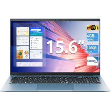SGIN 15.6 Inch Laptop, 4GB RAM 128GB SSD Home 11 Notebook, Celeron N4000, Up to 2.8GHz, 2.4/5.0G WiFi, Bluetooth 4.2, 7000 mAh Expandable Memory 512GB TF