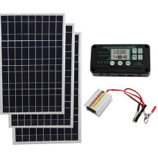 AISINILALAO 300 W 12 V Solar Panel Kit, Complete Polycrystalline USB Power Portable Outdoor Rechargeable Solar Cell Solar Generator for Home