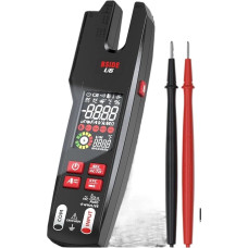 TIEOAXFT Digitales Zangenmessgerät, Gabel, DC/AC 600A, professionelles Amperemeter, Zange, T-RMS-Strom, elektrischer Tester, automatisches Multimeter(Clamp Meter Kits)