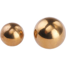 FPJQOBJC Hochpräzise Kugel aus reinem Messing, Durchmesser 25,4 mm, 30 mm, 40 mm, 45 mm, 50 mm, Massive, Reine Kupferperlen, runde Kupferperlen(45mm 1vnt)