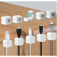 10 magnetinių kabelių spaustukų pakuotė - 