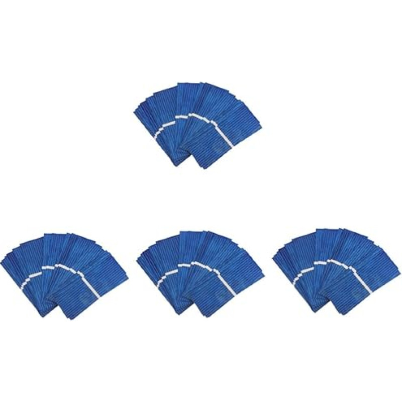 Toddmomy 4 Sets Solar Cell Flexible Solar Mini Battery Charger for Solar Panel Solar Panel USB Solar Panel Charger Solar Camping Equipment Polycrystalline Blue Pack of 100 x 4