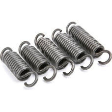 Zugfedern, Doppelhaken-Zugfeder, Federstahl, Drahtdurchmesser 1,5 mm, Außendurchmesser 9 mm, freie Länge 200–500 mm, 5 Stück(1.5 x 9 x 400 mm)