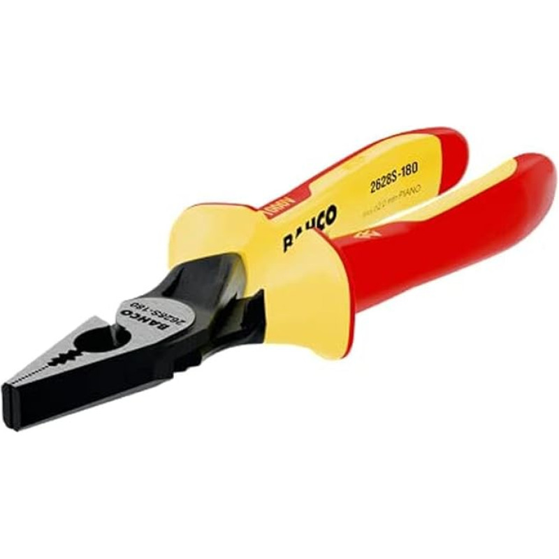 Bahco 2628 S-200 Combination Pliers with Insulated Handles, Multi-Colour, 200 mm