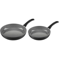 BALLARINI Bari keptuvių rinkinys 24 + 28 cm, keraminė danga, atspari įbrėžimams, keraminė keptuvė pagaminta iš aliuminio, tinka visoms kaitlentėms, tinka indukcinėms viryklėms, pagaminta Italijoje