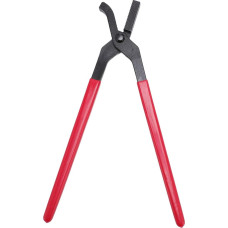 Luocute Horseshoe Tongs, Horseshoe Nails Clip Hoof Nail Clip Care Blacksmith Tool, Robust Hoof Pliers Made of Steel with Non-Slip Rubber Handle for Trimming Horse Hooves