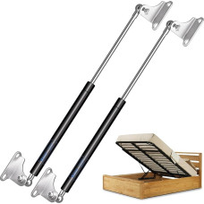 ARANA universalios 711 mm 534N dujinės spyruoklės Sunkios 120 lb keltuvo atraminės spyruoklės su L tipo tvirtinimo kronšteinais, skirtos sunkiai lovai, didelėms šiukšlių dėžėms, grindų liukui, individualiam langui
