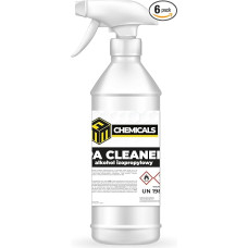 MRM CHEMICALS 6 x Izopropanolio IPA purkštuvas su purkštuvu 1L 1 litras elektronikai, telefonams, kompiuteriams, kompiuteriams