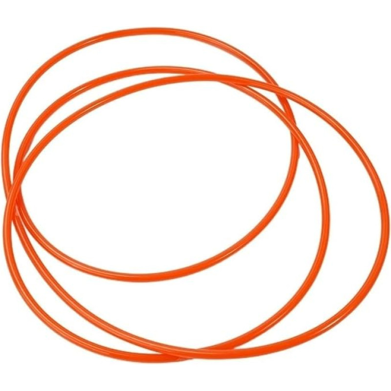 LIFABOLA Polyurethan-Förderband, Durchmesser 1,5–18 mm, Polyurethan-Antriebsriemen mit Schmelzdraht, grün/orange, for die Industrie, 1 Stück(Orange,4.5mmx5000mm)