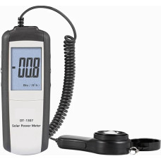 UOUOBEAR DT-1307 Solarstrommessgerät mit Hintergrundbeleuchtung, Testbereich for Sonnenlicht im Freien: 1999 W/m² oder 634 BTU/(ft²*h)