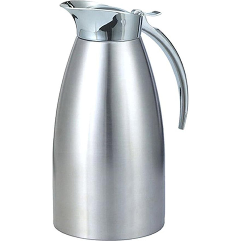 XTRA Thermos Jug, Insulated Bottle, Coffee and Tea, Insulated, Stainless Steel, Double Walled, Allegro Model, 1.0 Liter, Dishwasher Safe