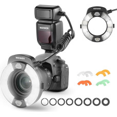 NEEWER RF1-C žiedinė makro blykstė, suderinama su 